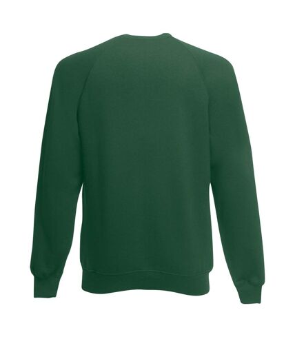 Fruit Of The Loom Mens Raglan Sleeve Belcoro® Sweatshirt (Bottle Green)