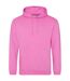 Sweat À Capuche College Adulte Rose Pâle Awdis-1