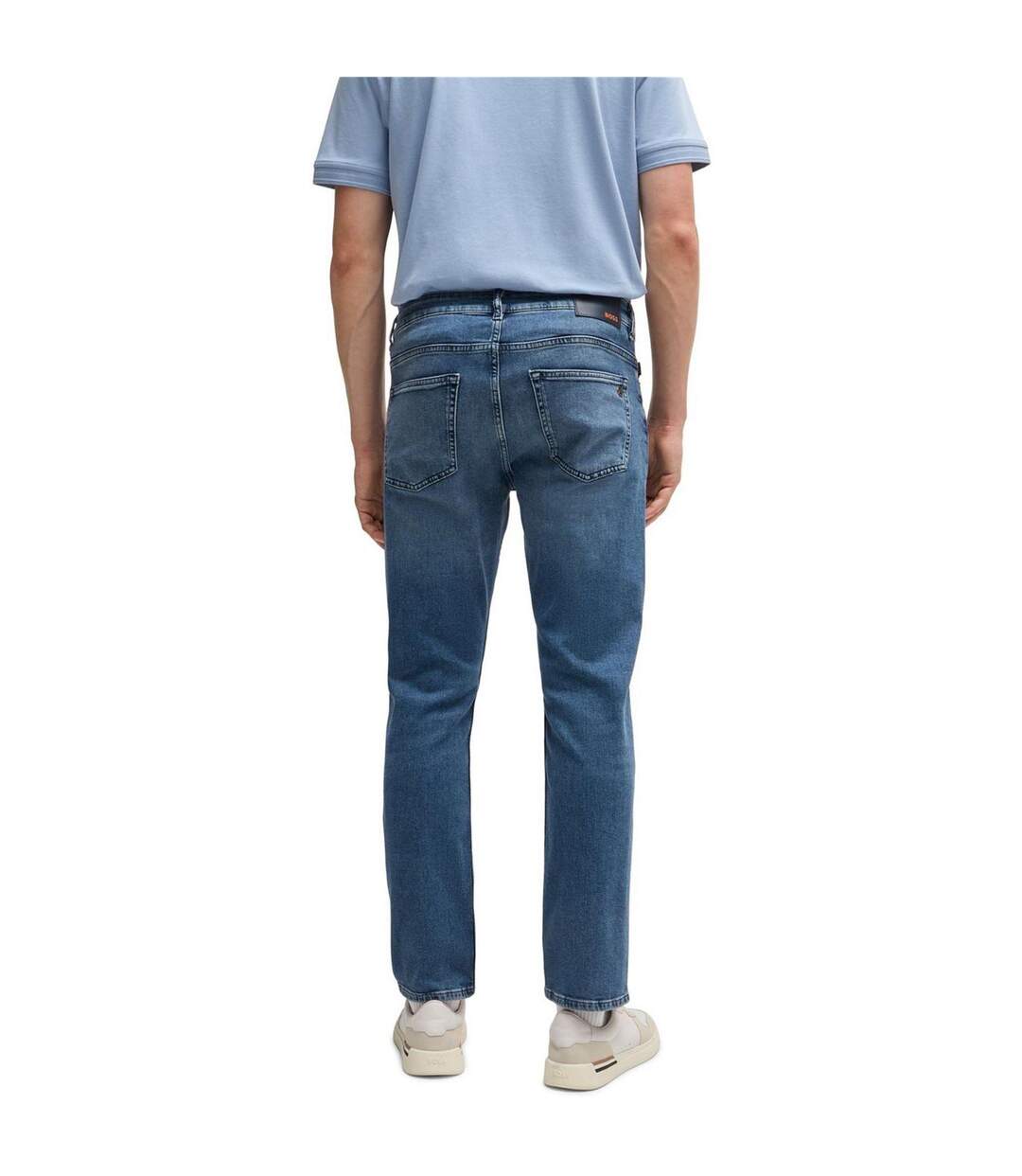 Mens Delaware Bc-l-c Slim Leg Jeans Blue Boss-4