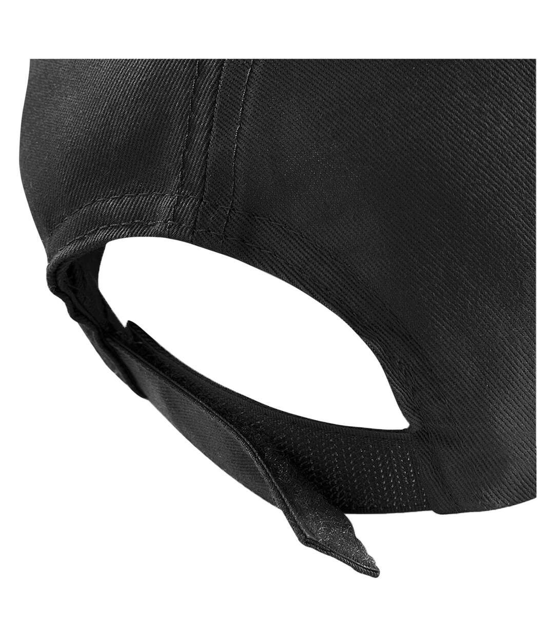 Unisex grand prix baseball cap black/classic red Beechfield-2