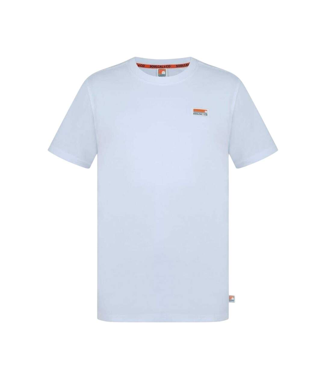 Mens Signature Regular T-shirt White SoulCal-1