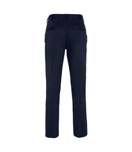 Pantalon stretch style chino femme bleu marine Front Row