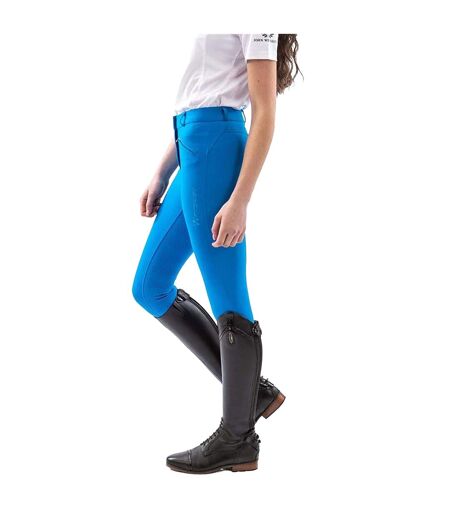 Womens/ladies Miami Silicone Seat Breeches Blue Whitaker