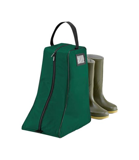 Sac à bottes taille unique vert bouteille / noir Quadra Quadra