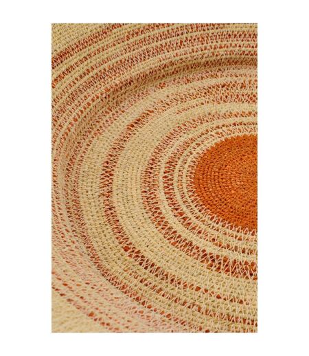 Coupelle Déco en Jonc Galene 52cm Naturel & Orange