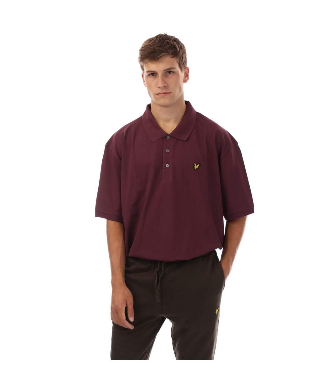 Polo Uni Homme Violet Foncé Lyle & Scott-1