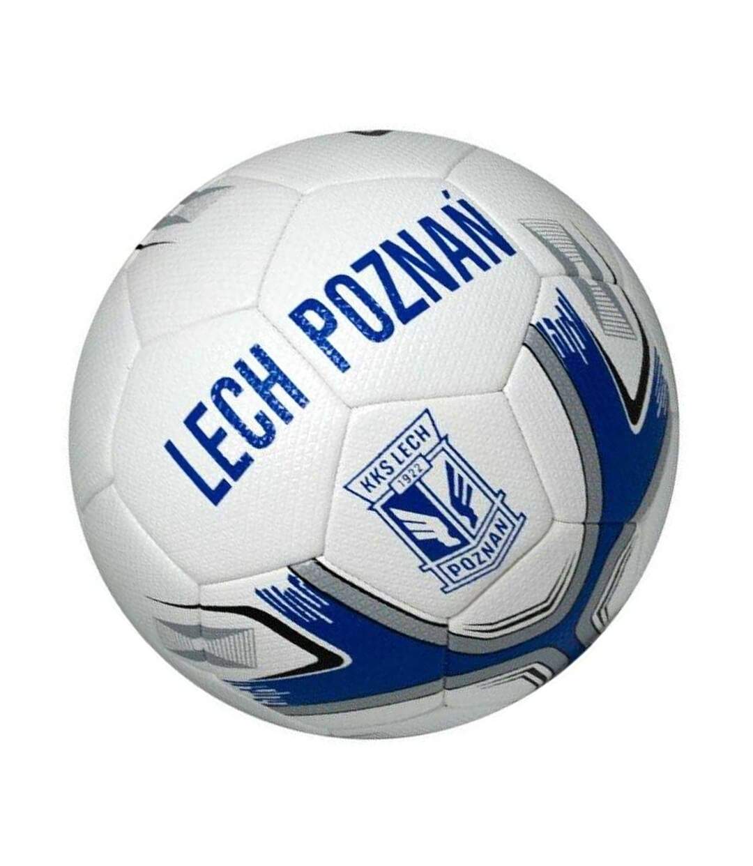 Ballon De Foot Pro Taille 4 Blanc Bleu Lech Pozna-3