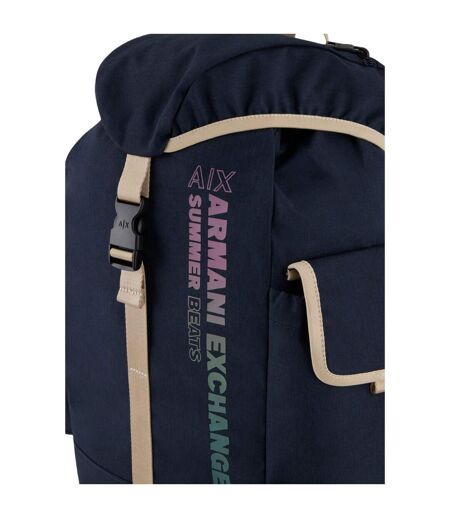 Sac À Dos Motif/style Logo Taille Unique Bleu Marine Armani Exchange