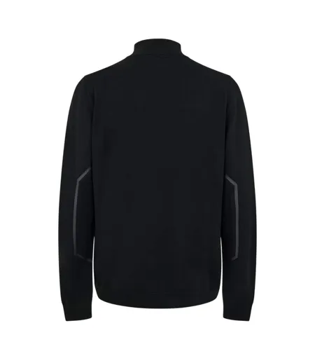 Mens Zhine Regular Long-sleeved Jumper Black Boss