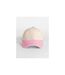 Casquette De Baseball Motif/style Rétro Adulte Blanc Cassé Rose Beechfield-2