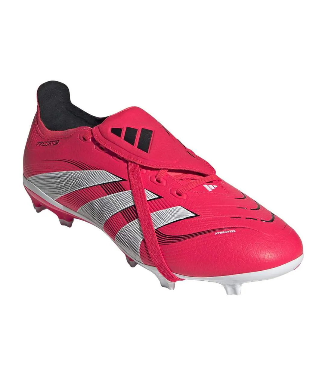 Chaussures À Crampons Pour Terrain Ferme Predator League Homme Rouge Lucide Blanc Nuage Noir Adidas-1