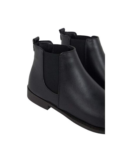 Womens/ladies megs wide chelsea boots black Dorothy Perkins