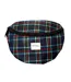 Plaid Bum Bag One Size Navy Spiral-1