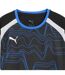 Childrens/kids Individualliga Graphic T-shirt Black White Ultramarine Blue Puma-3