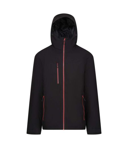 Veste Imperméable Navigate Homme Noir Rouge Classique Regatta