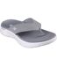 Womens/ladies go walk flex splendour flip flops grey Skechers