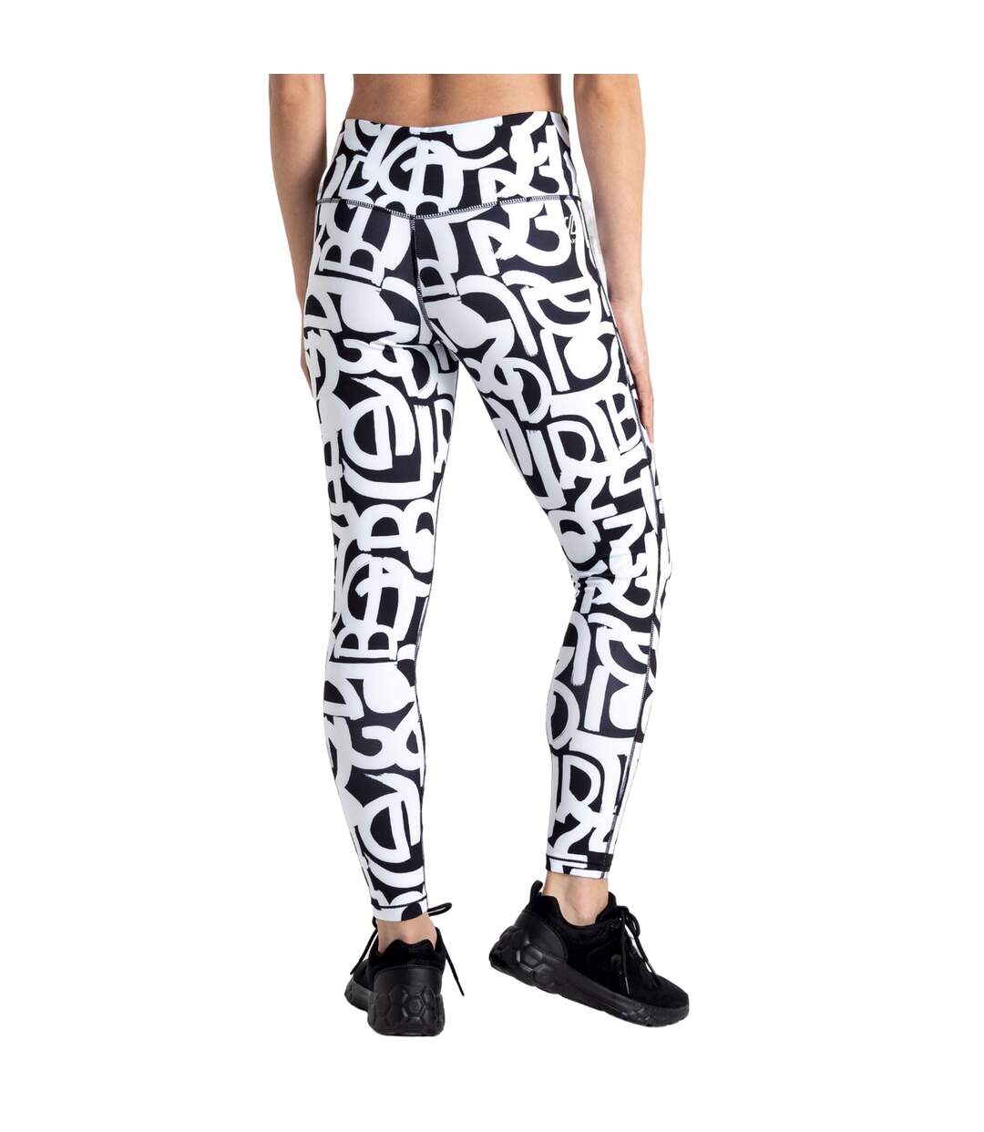 Legging Motif/style Graffiti Influential Femme Noir Blanc Dare 2B-3