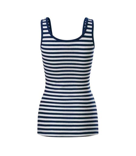 Débardeur Sailor Femme Bleu Marine Blanc Malfini
