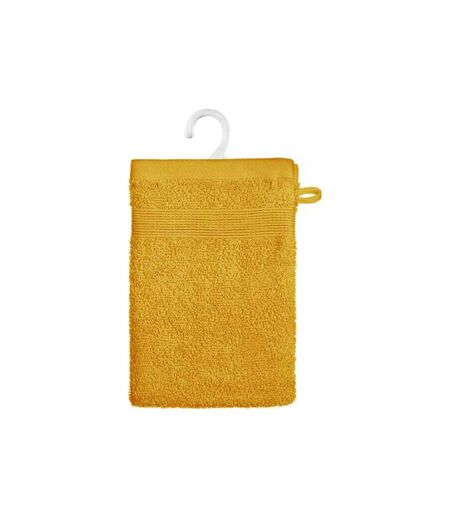 Lot de 2 Gants de Toilette Confort 15x21cm Ocre