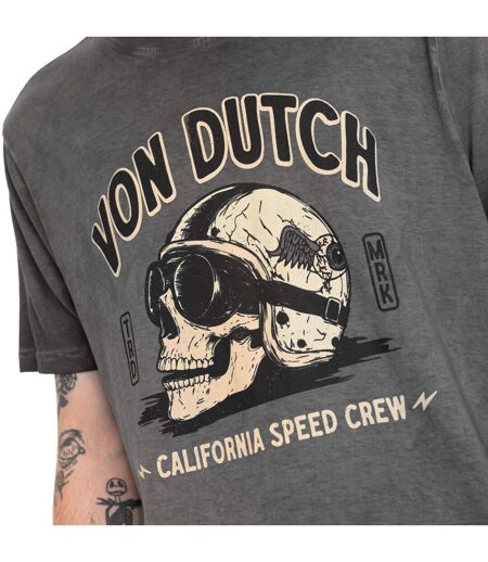 T-shirt homme regular heavy wash en jersey print devant Gary Vondutch