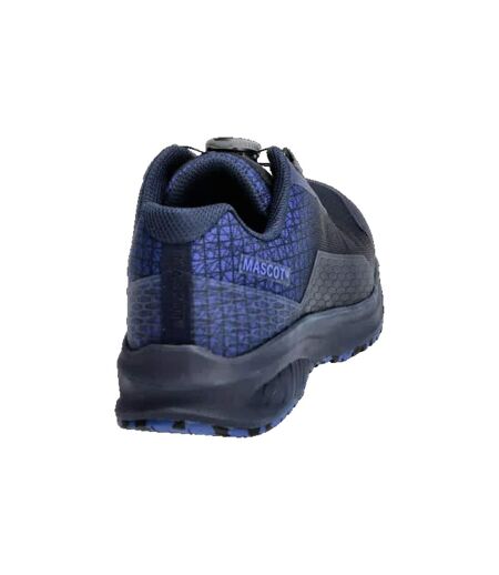 Mens Footwear Accelerate Safety Shoes Dark Navy Azure Blue Mascot