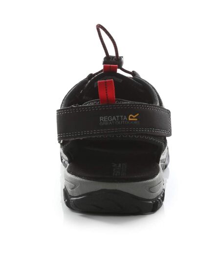 Regatta Mens Westshore III Walking Shoes (Black/True Red) - UTRG7771