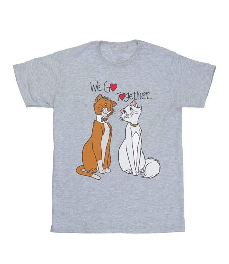 Disney - T-shirt THE ARISTOCATS WE GO TOGETHER - Femme (Gris chiné) - UTBI18318