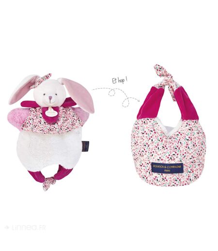 Doudou amusette polyester collection LES PETITS FUTÉS Lapin