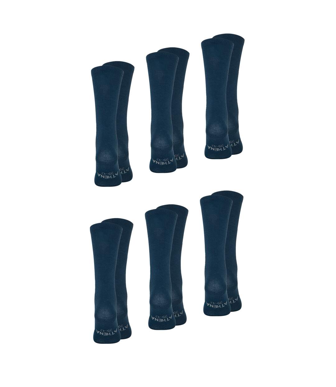 Lot de 6 paires de chaussettes mi-hautes homme My Petit Prix Athena-3