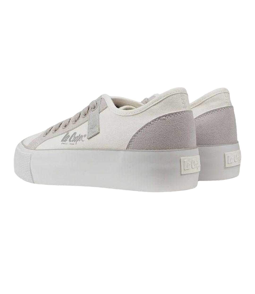 Baskets Motif/style Blocs De Couleurs Femme Blanc Lee Cooper-2