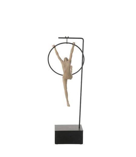 Gymnaste Cerceau sur Socle Beta 48cm Beige & Noir