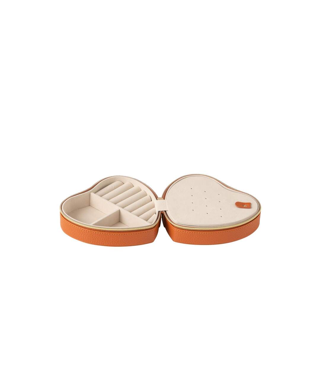 Boîte à Bijoux Cœur Ericka 16cm Cognac-3