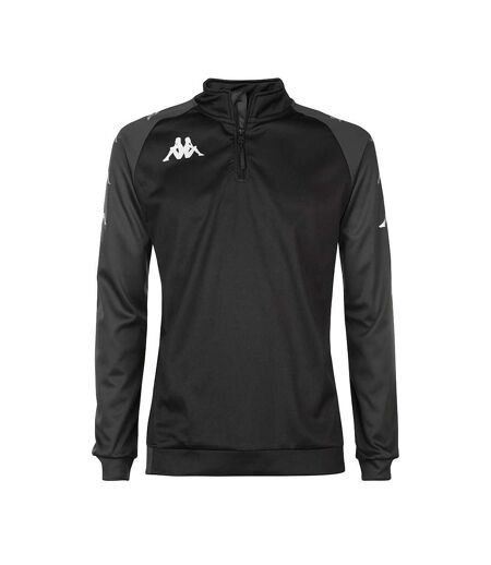 Sweat D'entrainement 1/2 zip Noir Homme Kappa Trieste - L