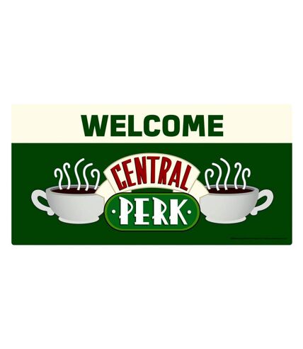 Friends - Plaque WELCOME TO CENTRAL PERK (Vert / blanc) (Taille unique) - UTPM715