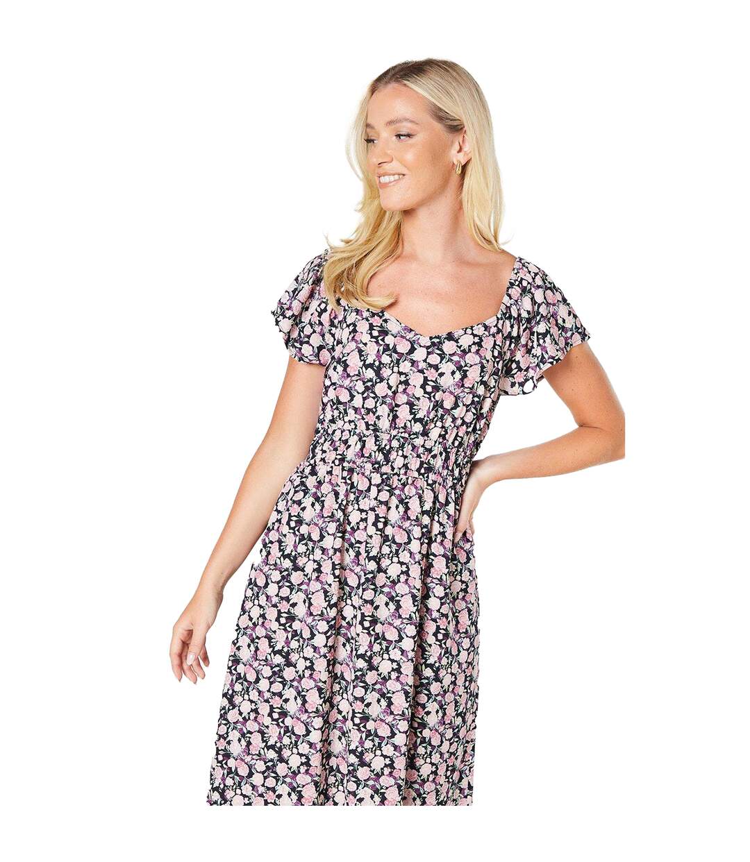 Robe mi-longue femme rose Dorothy Perkins