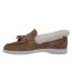 Womens/ladies Loro Suede Flat Boat Shoes Cognac Firetrap-3