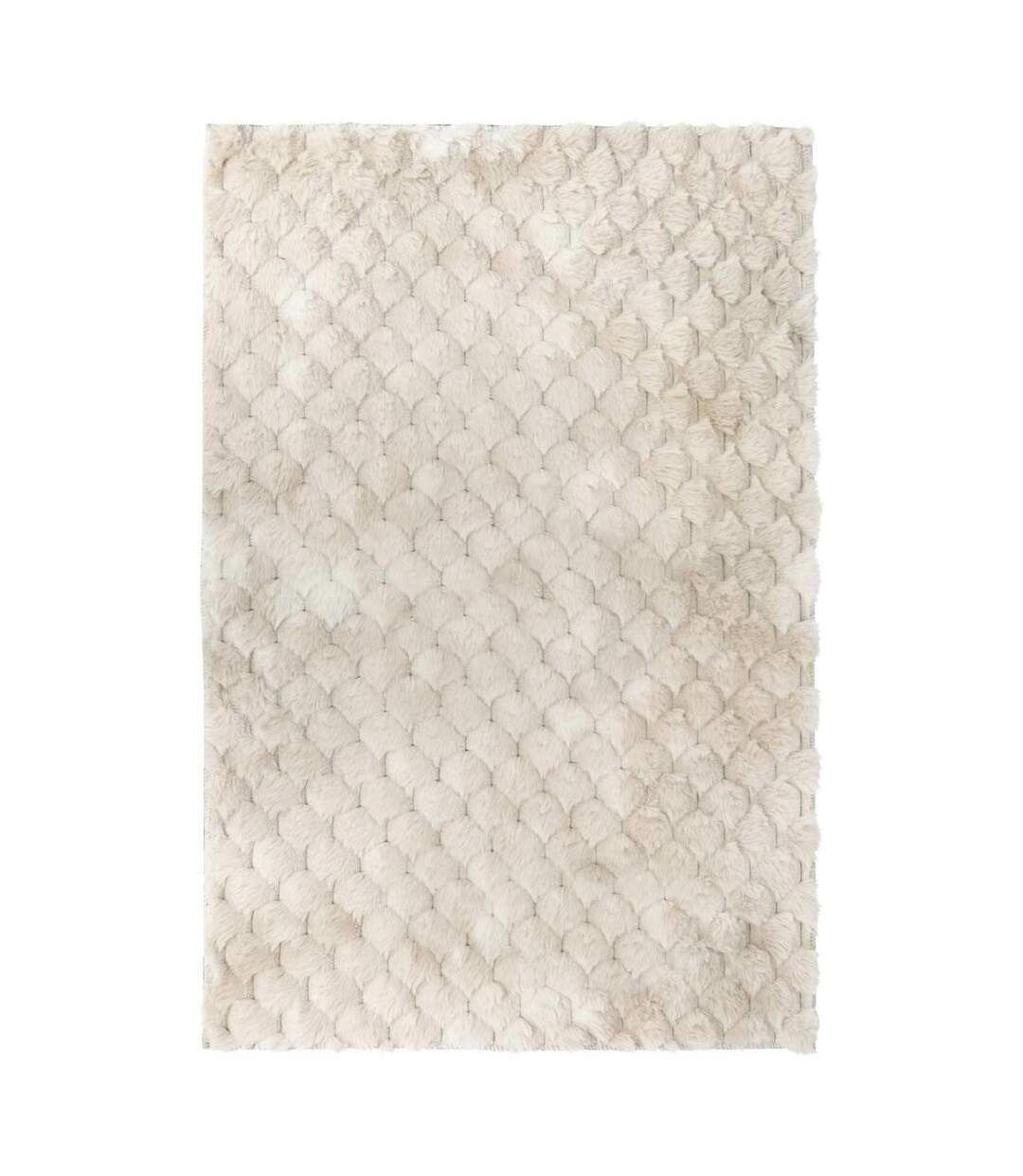 Tapis Imitation Fourrure Adriel 60x90cm Beige-1