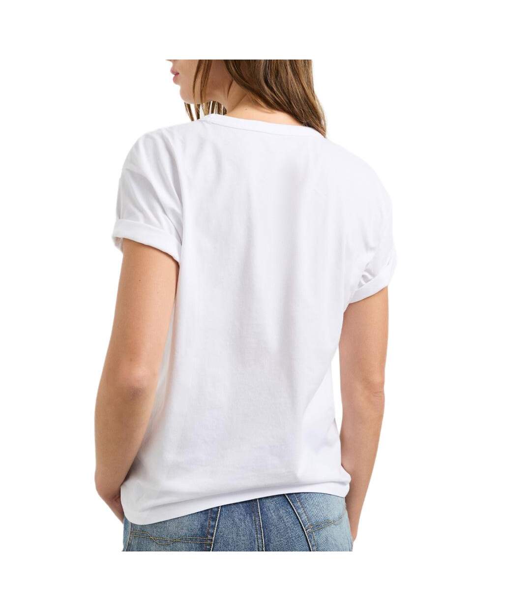 T-Shirt blanc femme pepe jeans bema-2