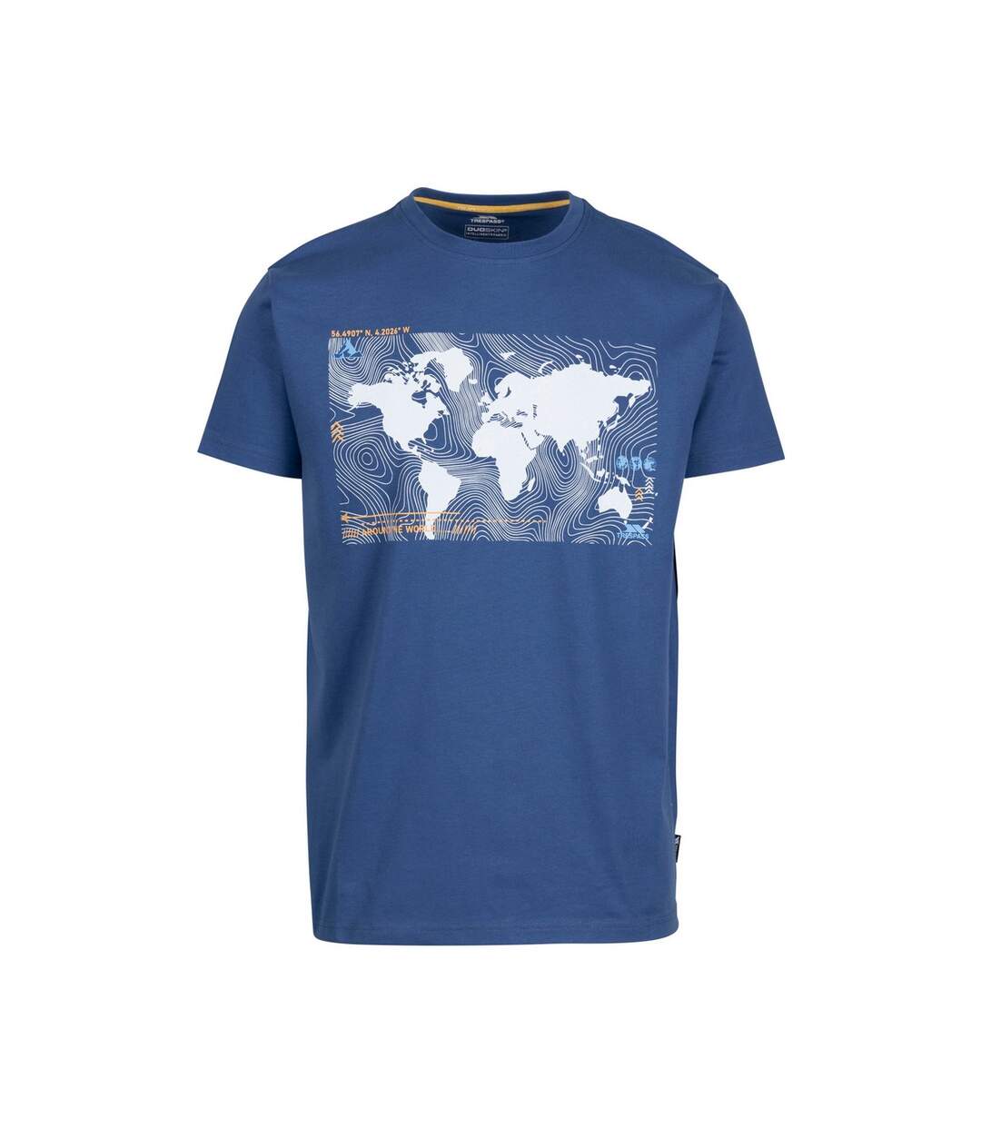 Mens chera printed t-shirt indigo Trespass