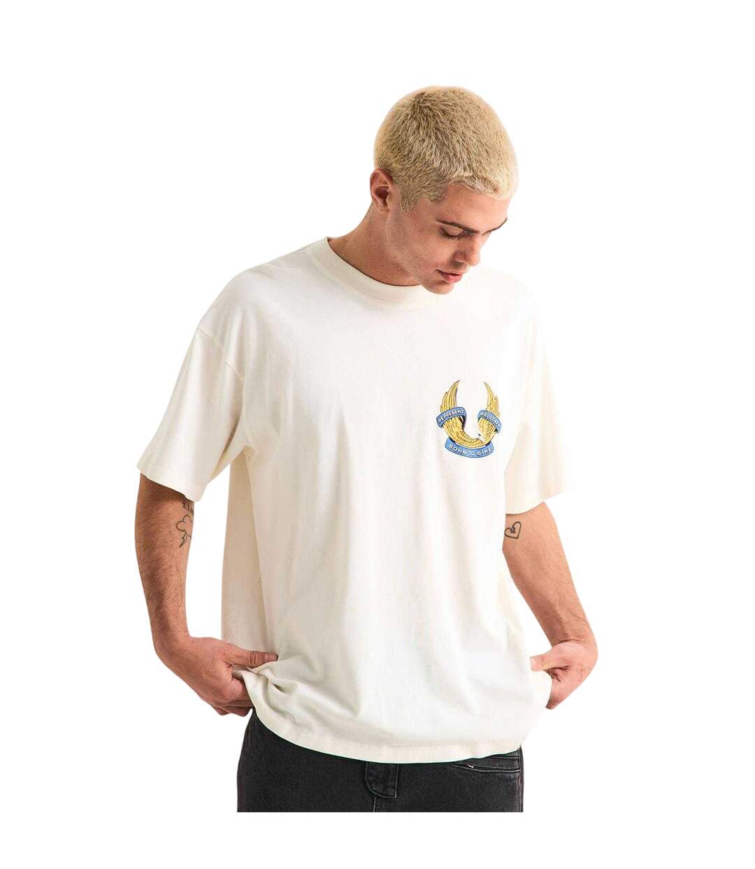 Mens Oversized T-shirt White Represent-4