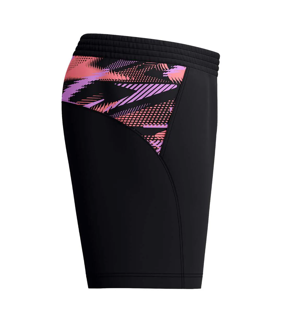 Mens Xpress Lite Panel Swim Shorts Black Purple Speedo-3