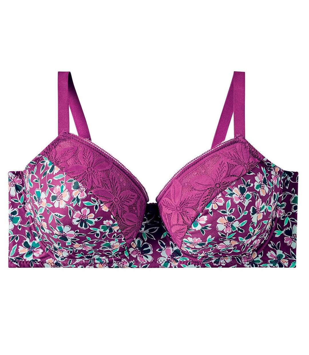 Soutien-gorge à armatures grand maintien rose Paix