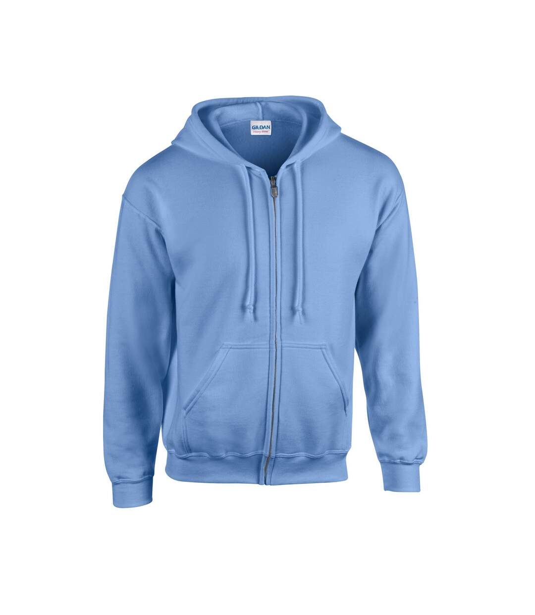 Mens Heavy Blend Full Zip Hoodie Carolina Blue Gildan-1
