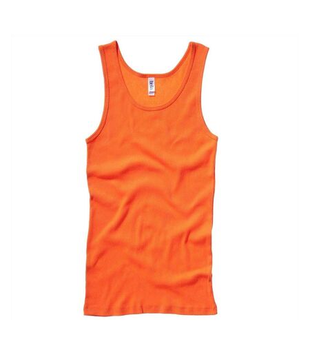 Bella + Canvas Womens/Ladies Rib Tank Vest Top (Orange) - UTRW3093