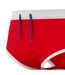 Mens Contrast Detail Textured Briefs Red Speedo-2