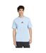 T-shirt Style Petit Logo Essentials Homme Bleu Pâle Noir Adidas-1