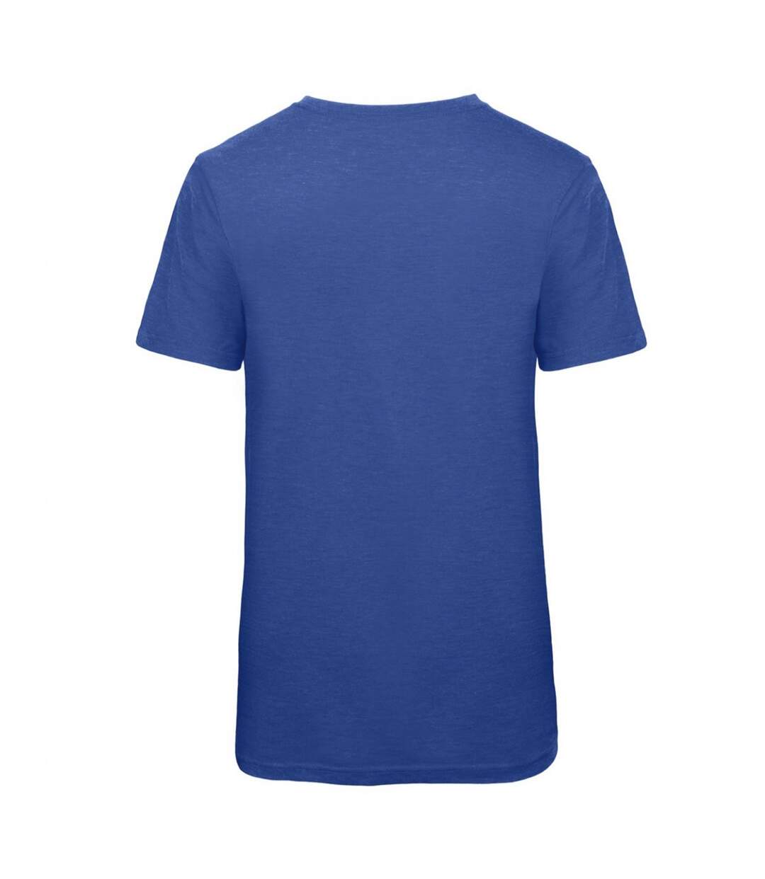 T-shirt homme bleu royal chiné B&C Favourite