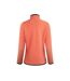 Womens/ladies beye grid eco friendly quarter zip fleece top pumpkin Weird Fish