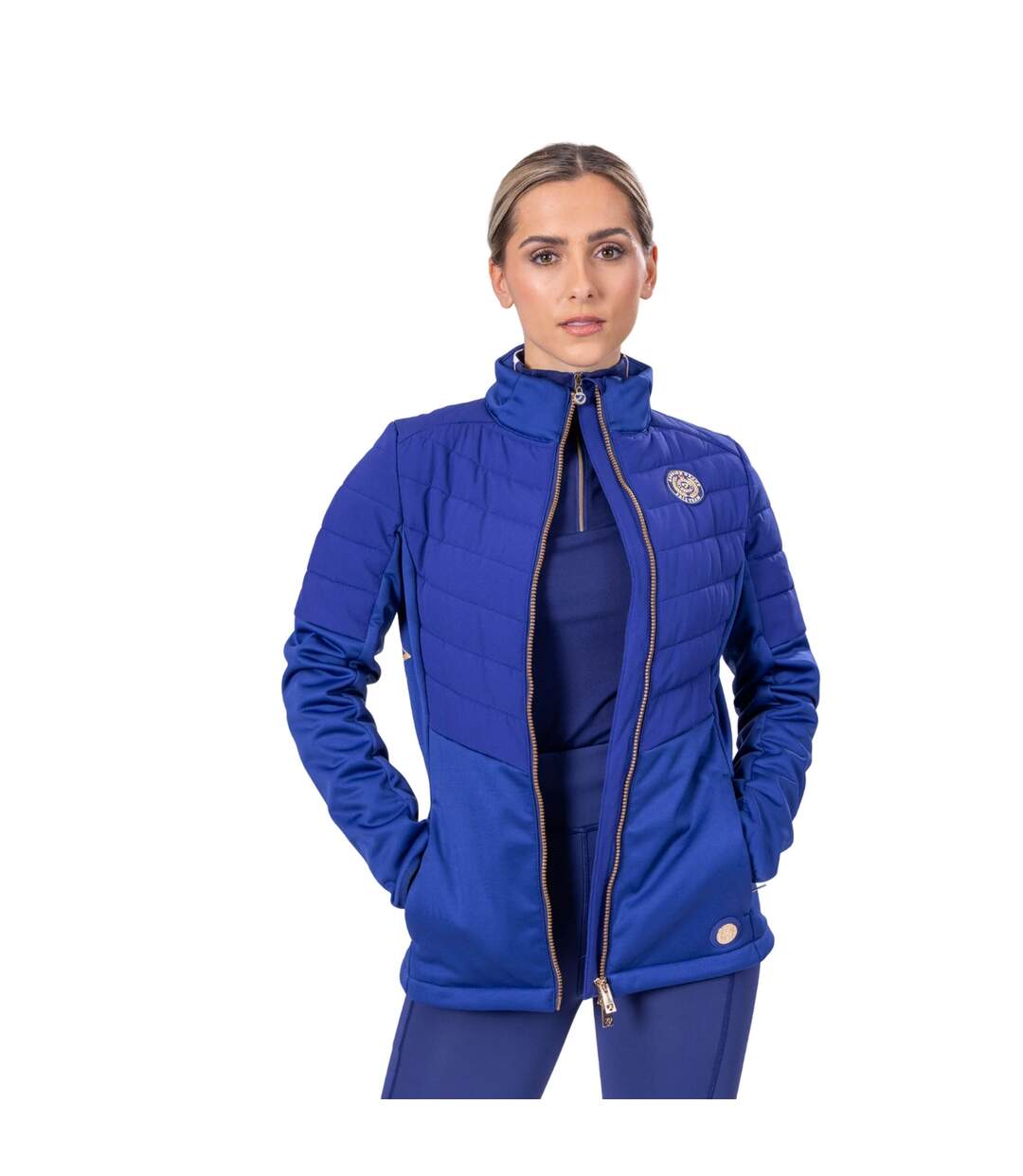 Veste isolée team femme bleu marine Aubrion-3