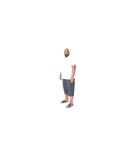 Lot De 5  T-shirts Manches Courtes Grande Taille En Coton Smartly Homme Blanc Duke